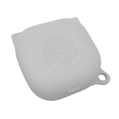 AFFINITY BANDS Ohio State Buckeyes Engraved Silicone Case Cover Compatible with Samsung Galaxy Buds Pro & Buds Live (Gray)