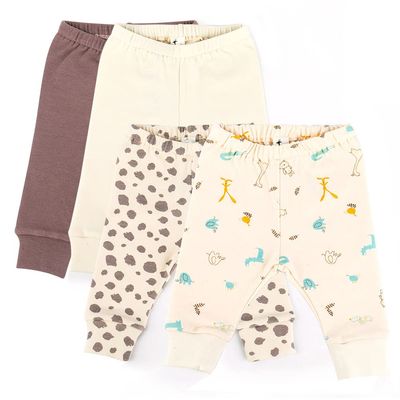 hipzoo ecofriendly Baby Unisex Organic Cotton Baby Infant Toddler Jogger Pants (6M, Leopard)