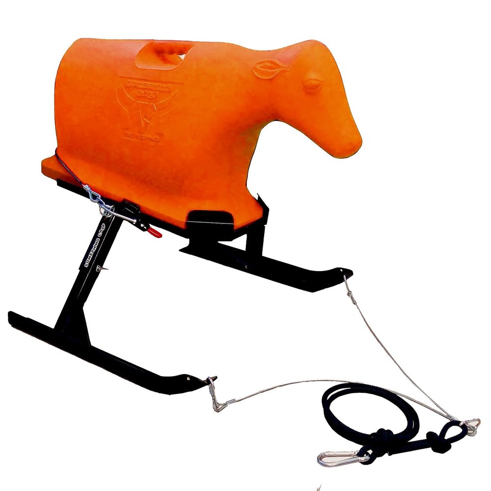 7K Something Calf Sled and Calf Bundle - Orange