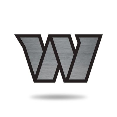 NFL Rico Industries Washington Commanders Antique Auto Emblem Antique Nickel Auto Emblem for Car/Truck/SUV
