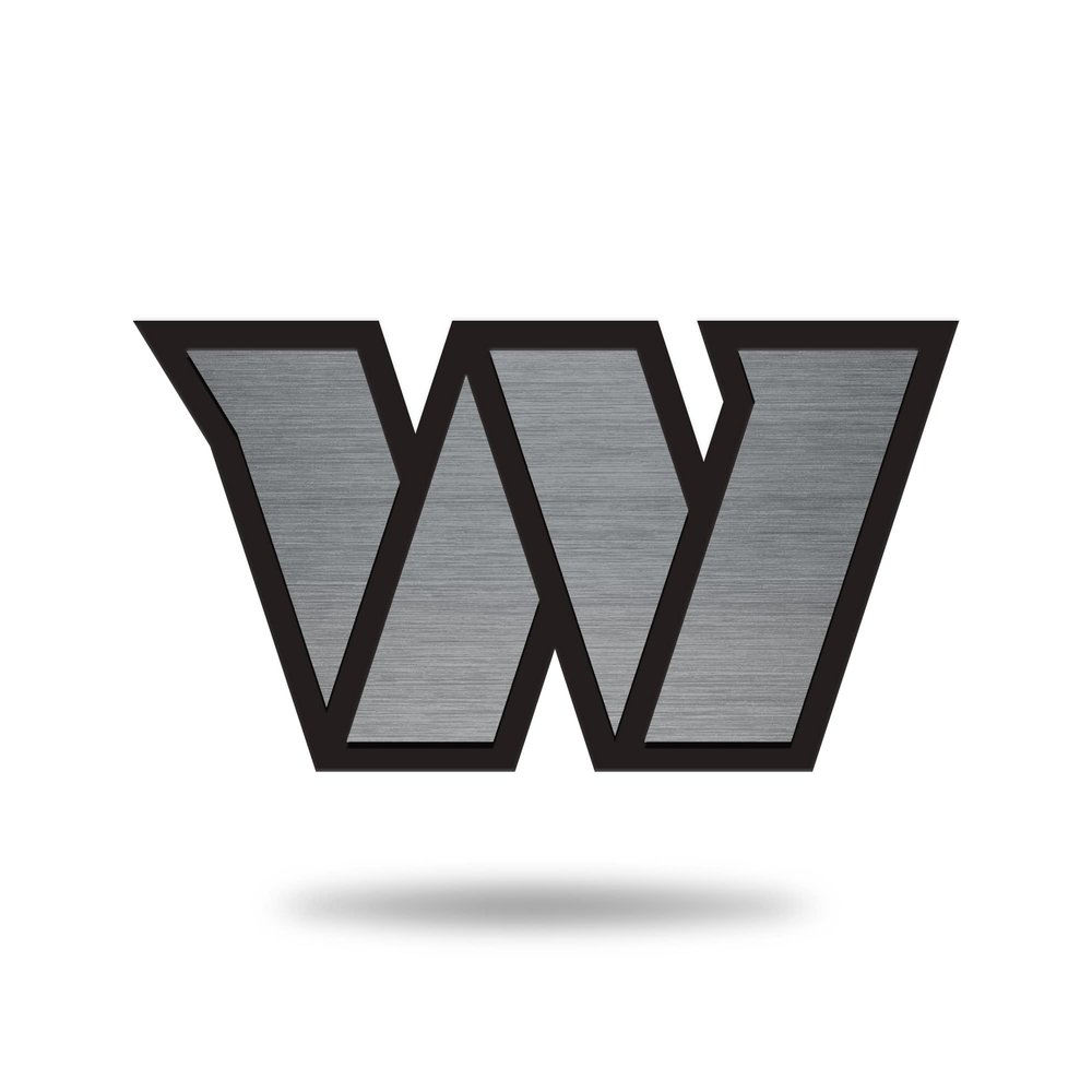 NFL Rico Industries Washington Commanders Antique Auto Emblem Antique Nickel Auto Emblem for Car/Truck/SUV