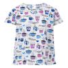 24/7 Comfort V-Neck Scrub Top with Pockets, I Love Coffee Light Gray, Medium view 1