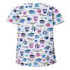 24/7 Comfort V-Neck Scrub Top with Pockets, I Love Coffee Light Gray, Medium view 2