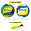Volleyball Assorted Graphics with Pump Green, Navy, Yellow and Blue, Yellow, White (Pack of 2) view 2