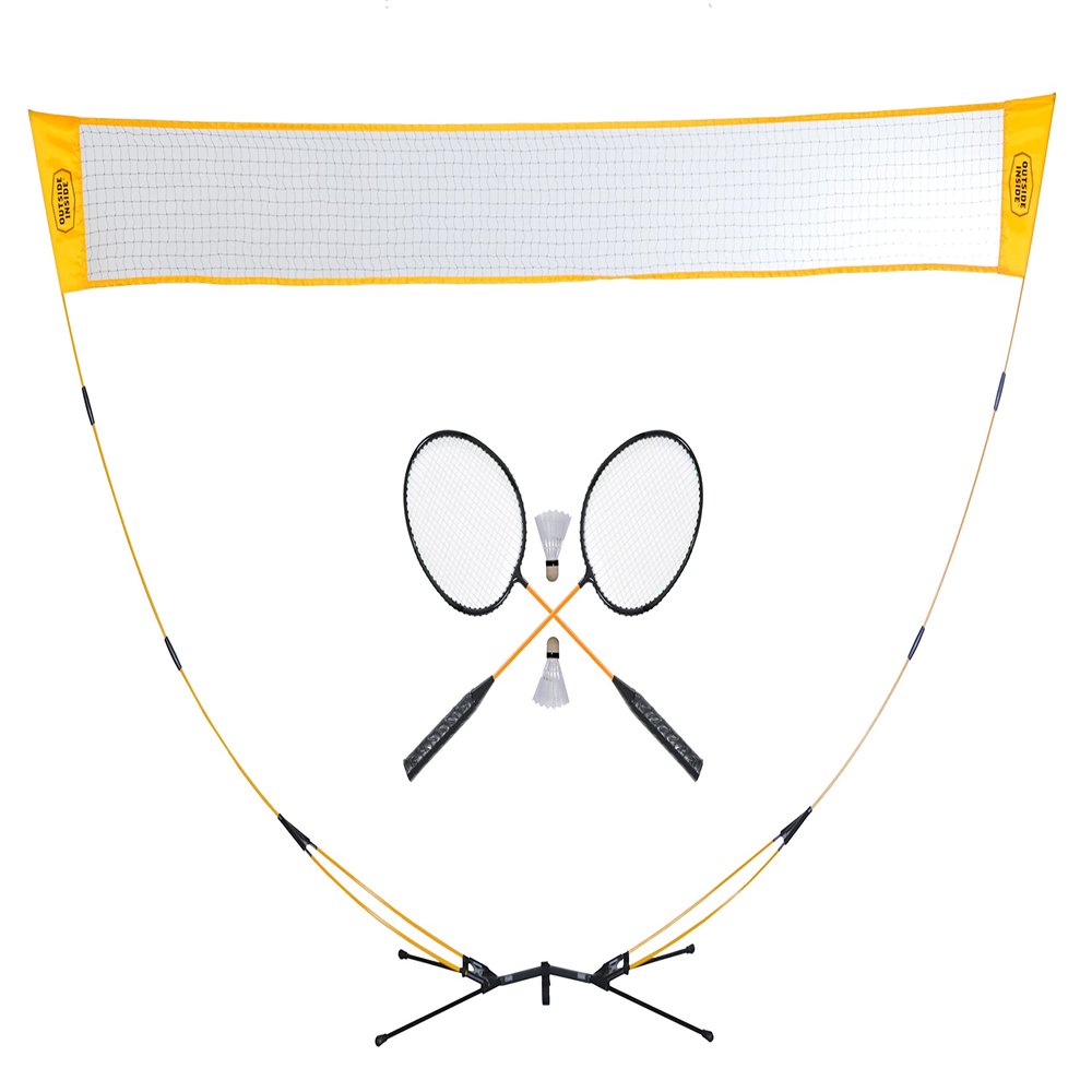 GSI Outdoors, Pop-Up Badminton Set, Perfect for Backyard, Beach, Picnic, BBQ & Camping, Multi 10