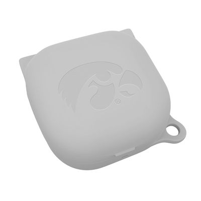 Affinity Bands Iowa Hawkeyes Engraved Silicone Case Cover Compatible with Samsung Galaxy Buds Pro & Buds Live (Gray)