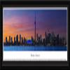 Toronto, Ontario - 42" x 15.5" Select Frame with Single Mat by Blakeway Panoramas view 1