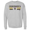 500 LEVEL Jake Cronenworth Sweatshirt (Crew Sweatshirt, XX-Large, Heather Gray) - Jake Cronenworth San Diego Font view 1