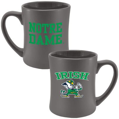 RFSJ Notre Dame Fighting Irish 16 oz Ceramic Mug, Gray