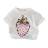 Dkygxwt Toddler Girls Short Sleeve T Shirt Kids Summer Casual Magic Changing Flip Sequins Tops Tee Shirts Clothes(White,3-4 Years) view 3
