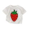 Dkygxwt Toddler Girls Short Sleeve T Shirt Kids Summer Casual Magic Changing Flip Sequins Tops Tee Shirts Clothes(White,3-4 Years) view 4