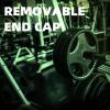 Rexhubro Olympic Adapter Sleeve 8"(2 PCS),Converts 1" Standard Weight Plate Posts to 2" Olympic Weight Plate Posts,Heavy Duty Nylon and Removable end Cap (8 inch) view 2