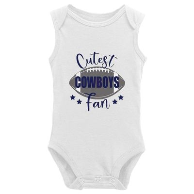 YCICIVDee Cutest Cowboys Fan Baby Boy Girl Bodysuits Newborn Romper