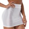 Alvivi Women Oil Shiny Casual High Waist Skirts Club Party Tights Pencil Mini Skirt Lingerie White X-Large view 3