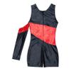 Jugaoge Kid Girl Gymnastics Leotards Dancewear Sleeveless Sparkle Athletic Ballet Dance Leotard Shiny Metallic Unitard Red&Black 6 Years view 4
