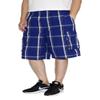 AIRNINE Men's Cargo Plaid Relaxed Loose Fit Shorts (S to 5XL) (4X-Large, Blue/White_P3312) view 1