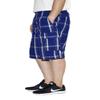 AIRNINE Men's Cargo Plaid Relaxed Loose Fit Shorts (S to 5XL) (4X-Large, Blue/White_P3312) view 2