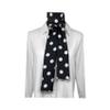 SYAYA Ties for Women, Self-tie Ribbon Long Bow Tie for Office lady & School Girls T-shir or Uniform Accessory (Z1 - Black Polka Dots) view 3