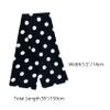 SYAYA Ties for Women, Self-tie Ribbon Long Bow Tie for Office lady & School Girls T-shir or Uniform Accessory (Z1 - Black Polka Dots) view 4