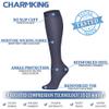 CHARMKING Compression Socks for Women & Men (8 Pairs) 15-20 mmHg Graduated Copper Support Socks are Best for Pregnant, Nurses - Boost Performance, Circulation, Knee High & Wide Calf (S/M, Multi 44) view 4