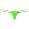 Fldy Men's Pouch G-Strings Cool Ice Silk Male Thong Swimwear Low Rise Tanga Briefs Underpants Green Medium view 3