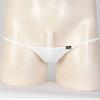 Fldy Men's Pouch G-Strings Cool Ice Silk Male Thong Swimwear Low Rise Tanga Briefs Underpants White XX-Large view 3
