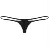 Fldy Men's Pouch G-Strings Cool Ice Silk Male Thong Swimwear Low Rise Tanga Briefs Underpants Black X-Large view 3