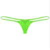Fldy Men's Pouch G-Strings Cool Ice Silk Male Thong Swimwear Low Rise Tanga Briefs Underpants Green Large view 4