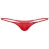 Fldy Men's Pouch G-Strings Cool Ice Silk Male Thong Swimwear Low Rise Tanga Briefs Underpants Red XX-Large view 1