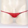 Fldy Men's Pouch G-Strings Cool Ice Silk Male Thong Swimwear Low Rise Tanga Briefs Underpants Red XX-Large view 3