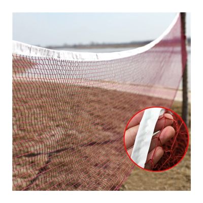 ZZSRJ Portable Professional Standard Badminton Net Durable Indoor and Outdoor Sports Volleyball Tennis Training Square Net (Color : Green)