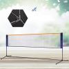 Portable Tennis Net 20FT Steel Poles Badminton Net Set Adjustable Height Tennis Net with Carry Bag for Indoor Outdoor Beach Volleyball Pickleball Soccer view 1