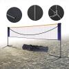 Portable Tennis Net 20FT Steel Poles Badminton Net Set Adjustable Height Tennis Net with Carry Bag for Indoor Outdoor Beach Volleyball Pickleball Soccer view 3