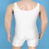 Sywiyi Men's Wrestling Singlet Leotard Sleeveless Stretchy Gym Workout One Piece Bodysuit Sportswear White Large view 4