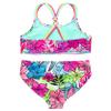 Loloda Kids Girls 2 Pieces Floral Print Flounce Top with Bottoms Beach Sport Bikini Swimwear Swimsuit Colorful 6 Years view 4