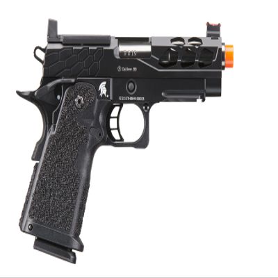 Lancer Tactical Airsoft Pistol STRYK Hi-Capa 5.1/4.3 Full Metal Gas Blowback 330 FPS (W/Red Dot Mount, Black, Hi-Capa 4.3)