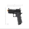Lancer Tactical Airsoft Pistol STRYK Hi-Capa 5.1/4.3 Full Metal Gas Blowback 330 FPS (W/Red Dot Mount, Black, Hi-Capa 4.3) view 4