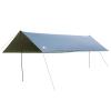 3F UL GEAR Ultralight 210T Silver Tarp Canopy Sunshade Outdoor Camping Hammock Rain Fly Beach Sun Shelter (3 * 5M, Green no Pole) view 1