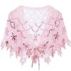 JOIZPAPA 1920s Evening Cape Bridal Shawl Wraps Beaded Sequin Deco Shawl Cover Up Capelet view 1