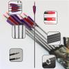 12PCS 600 Spine Pure Carbon Arrows with Real Turkey Feathers Removable 100 Grain Tips Plastic Nocks for Archery Target Hunting view 2