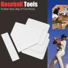 Oeab Baseball & Softball Base Set 5 Piece Rubber Field Bases for Youth & Adults Throw Down Bases for Baseball, Softball, Teeball, Kickball, Backyard, Practice (5pcs-White) view 2