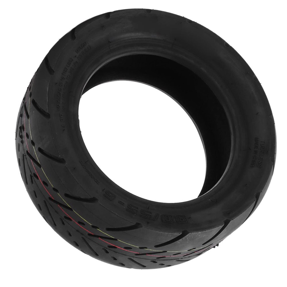 Vacuum Tubeless Electric Scooter Tire, 90/55-6 Premium Rubber Replacement Wheel, Shock Easy Install
