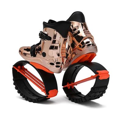 Kangaroo Jumping Shoes, Jumping Stilts Fitness Exercise Anti-Gravity Shoes, Neutral Bounce Shoes (Color : Gold, Size : 36-38)