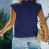 Amarmia Women's Mock Neck Knit Sweater Vest Sleeveless Casual Trendy Summer Ribbed Pullover Tank Tops Blue Purple view 3