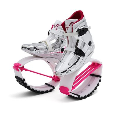 Kangaroo Jumping Shoes, Adult Teen Kids Fitness Sports Unisex Bounce Shoes, 3 Sizes (Color : Silver, Size : 39-41)