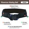 Riverruns Neoprene Adjustable Fishing Wading Belt, Fishing Wader Belt for Men Kayaking. (Brown with Net Holder) view 2