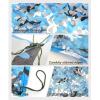 Suwooy Camo Netting for Hunting,Sunscreen Camouflage Net,Blue,Military Net,Decoration,Garden Pergola Patio Swimming Pool Shade Net,Oxford Cloth Camouflage Netting,Customizable,Blue-3x6m(9.8 * 19.7ft) view 2
