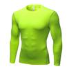 CARGFM Men's Long Sleeve Compression Shirts Gym Athletic Gym Undershirts Active Baselayer Sport Top Shirt Green view 1