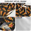 Aflyko Boys' Board Shorts Pizza Black Teens Swim Trunk Girls Beach Bathing Suit L view 4