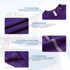 CARGFM Men's Long Sleeve Compression Shirts Gym Athletic Gym Undershirts Active Baselayer Sport Top Shirt Purple view 3